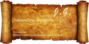 Janovics Godvin névjegykártya